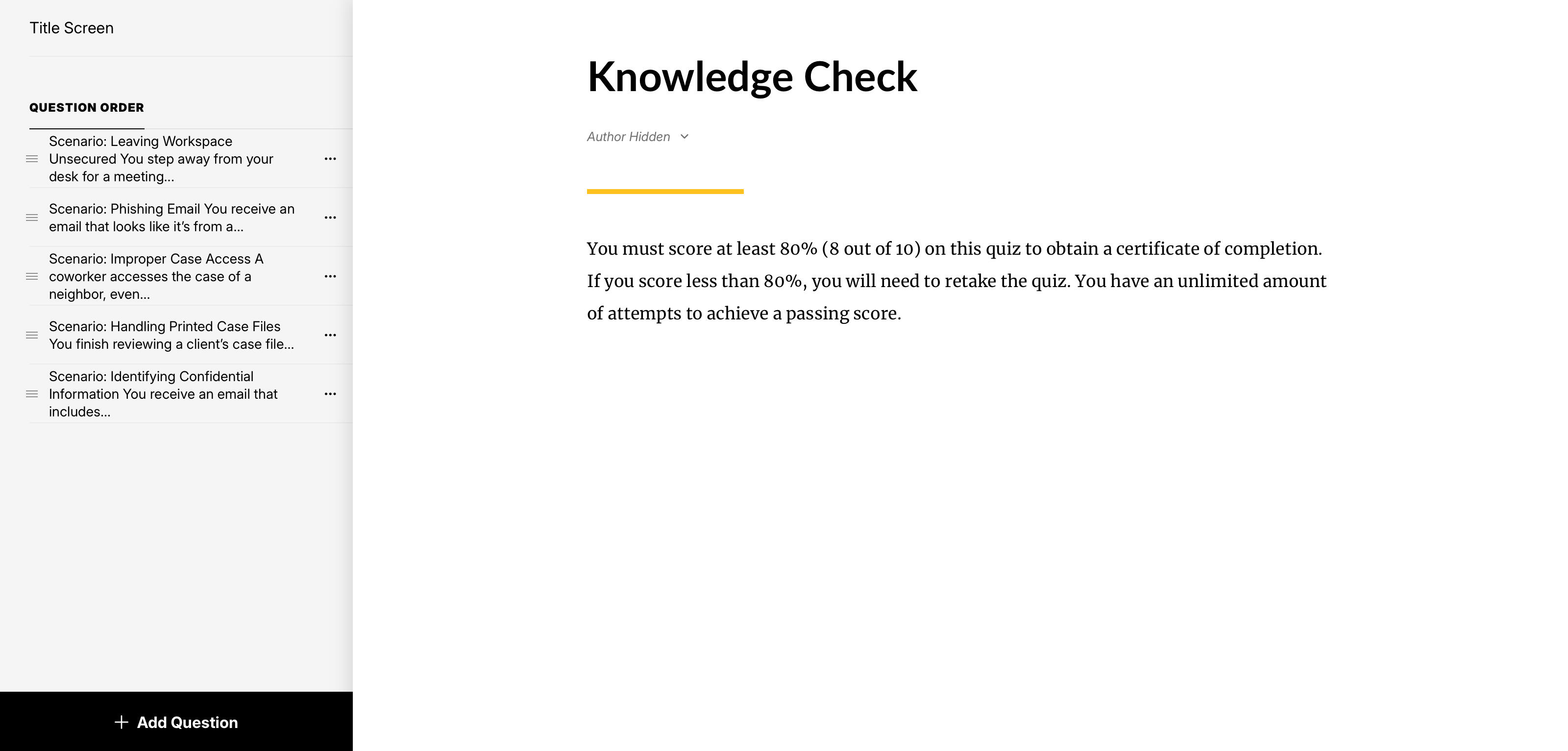 Knowledge Check