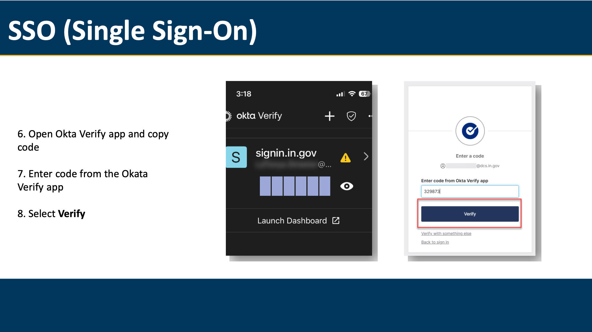 Single Sign-on Walk Through