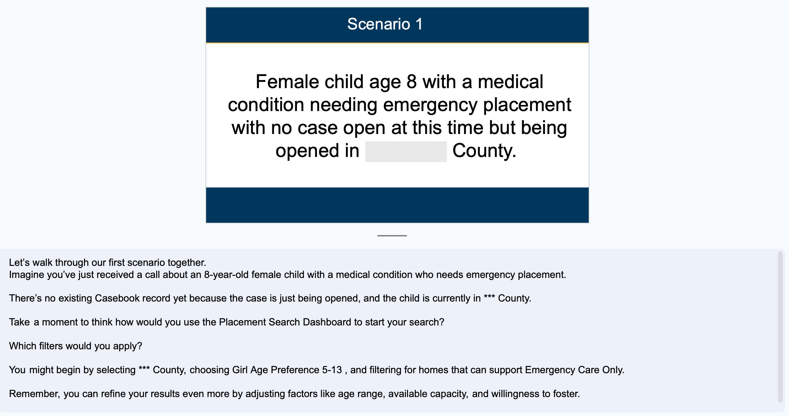 Scenario Practice Slide